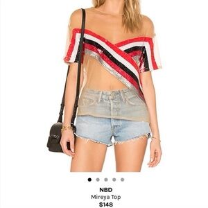NBD Mireya Top in Inferno Stripe